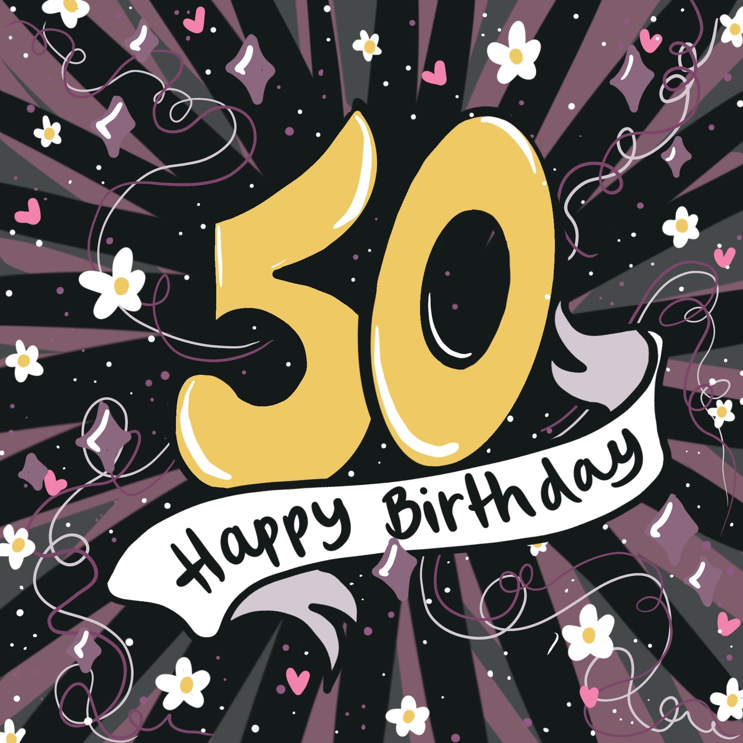 50th Birthday Card