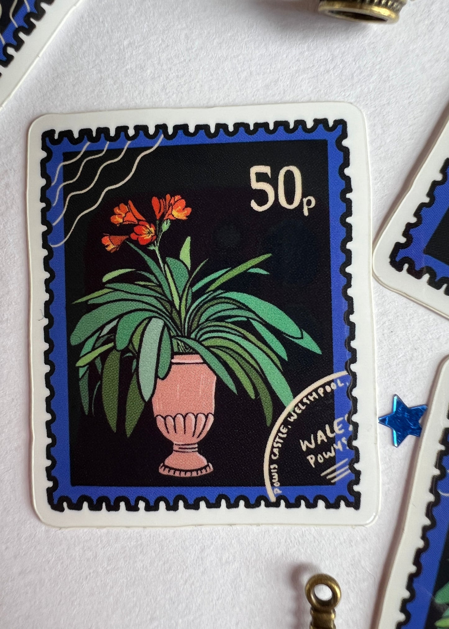 Clivia Stamp Sticker