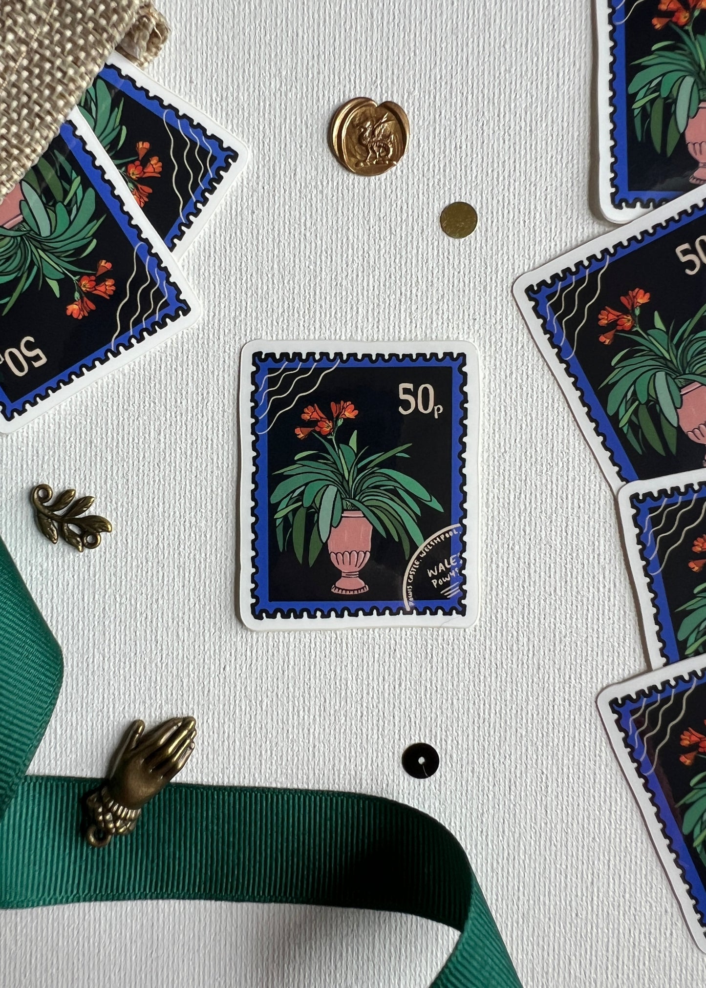 Clivia Stamp Sticker