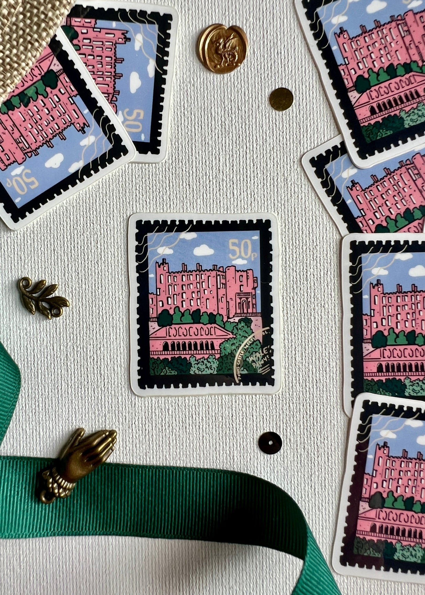 Powis Castle Garden Stamp Sticker