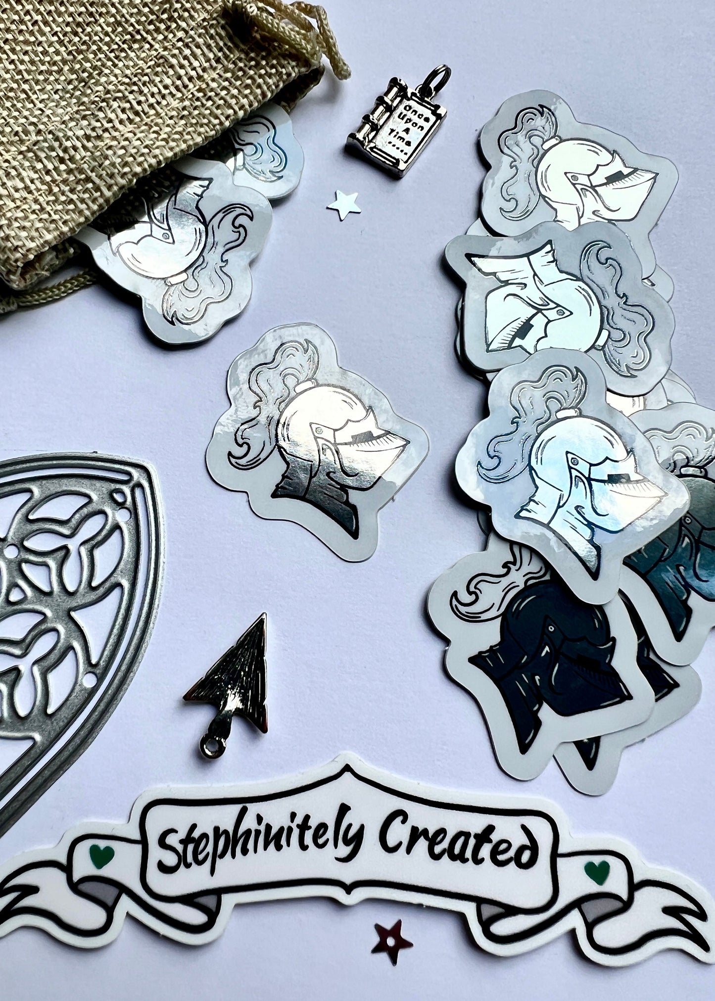 Shiny Knight Helmet Sticker