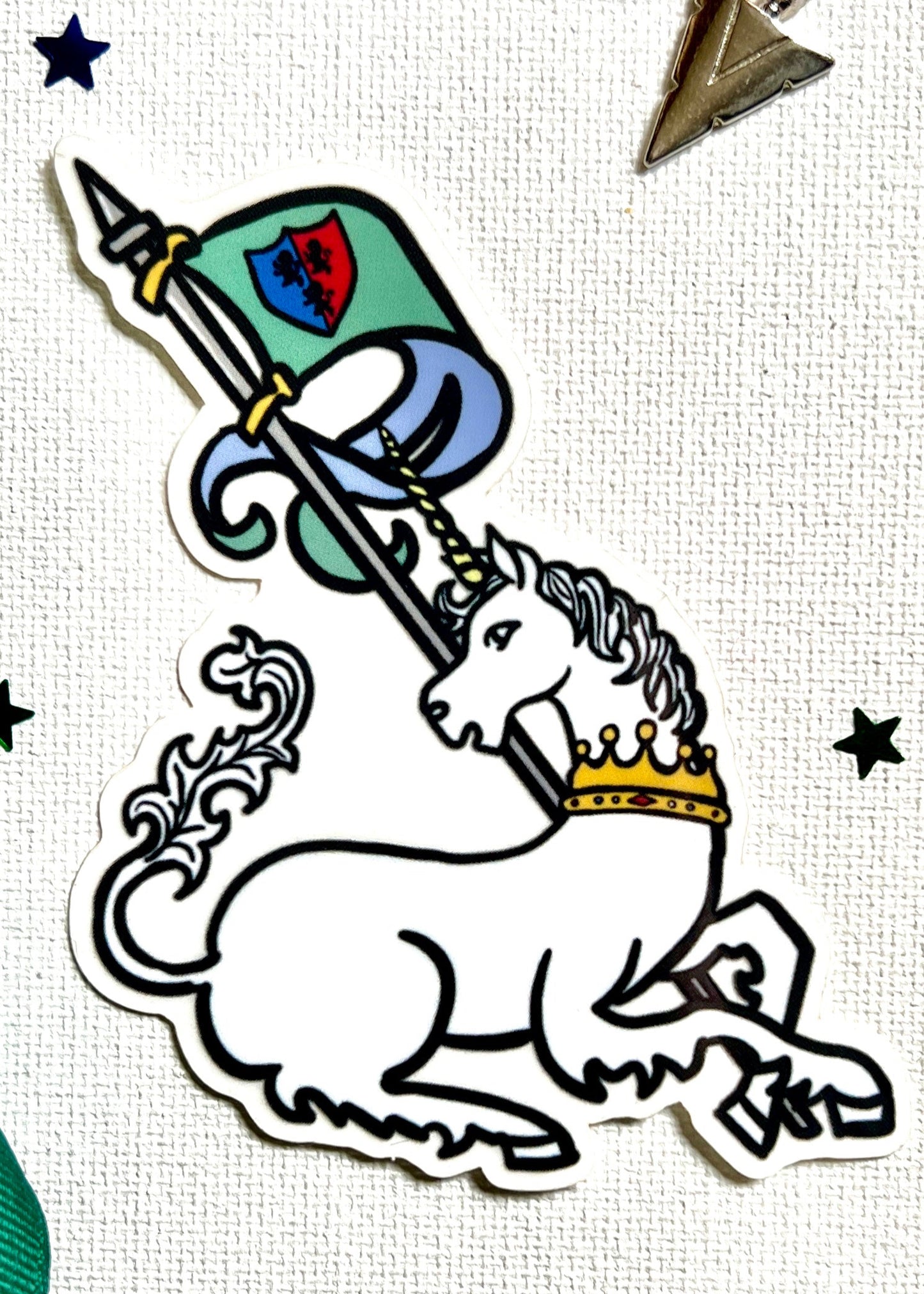 Medieval Unicorn Sticker