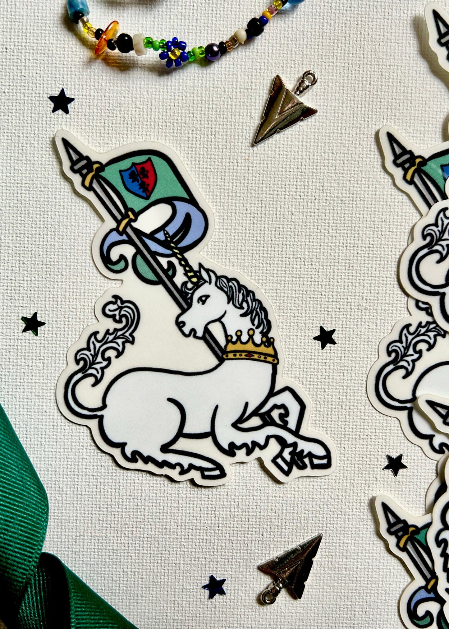 Medieval Unicorn Sticker