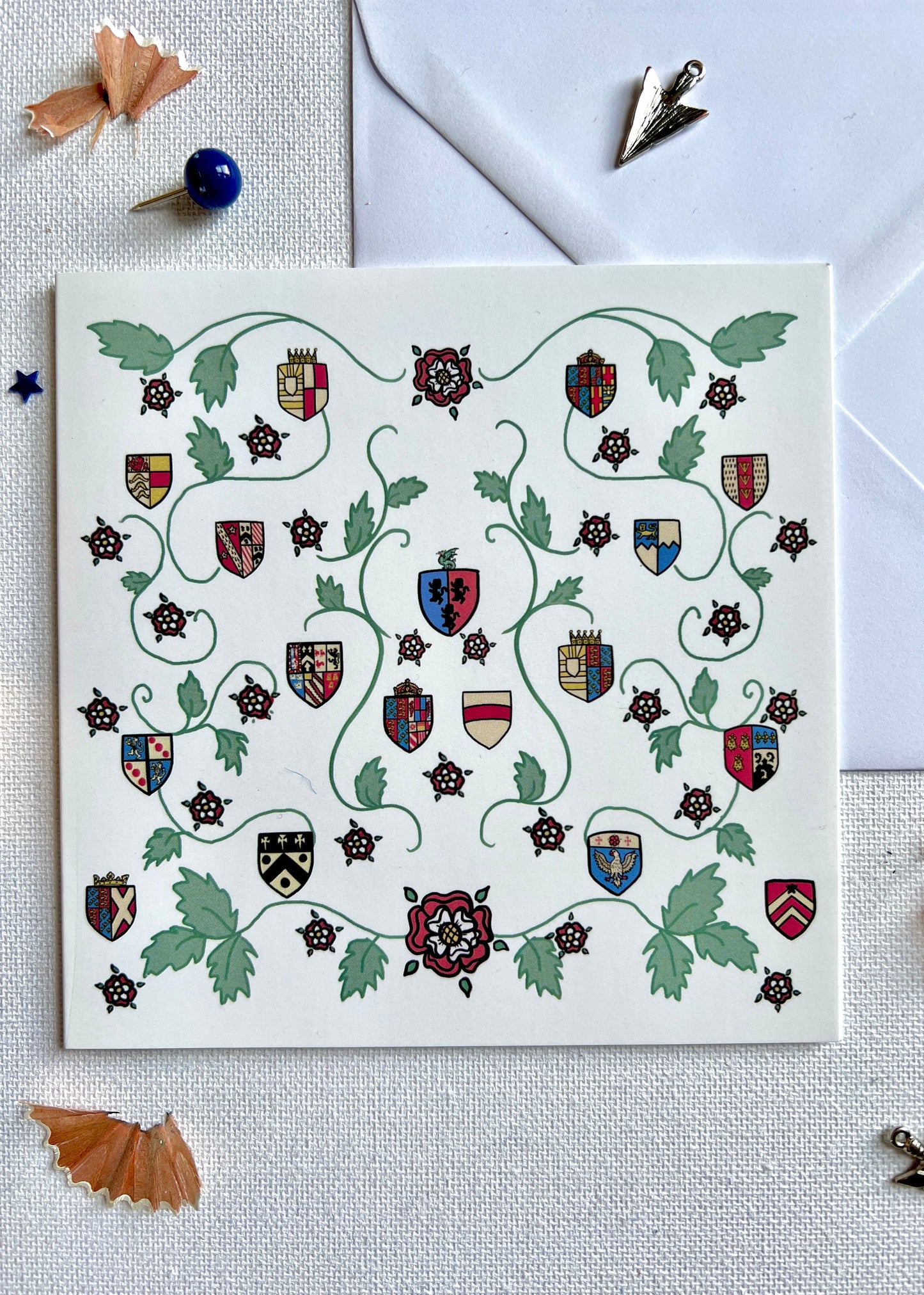 Ludlow Castle Heraldry Card