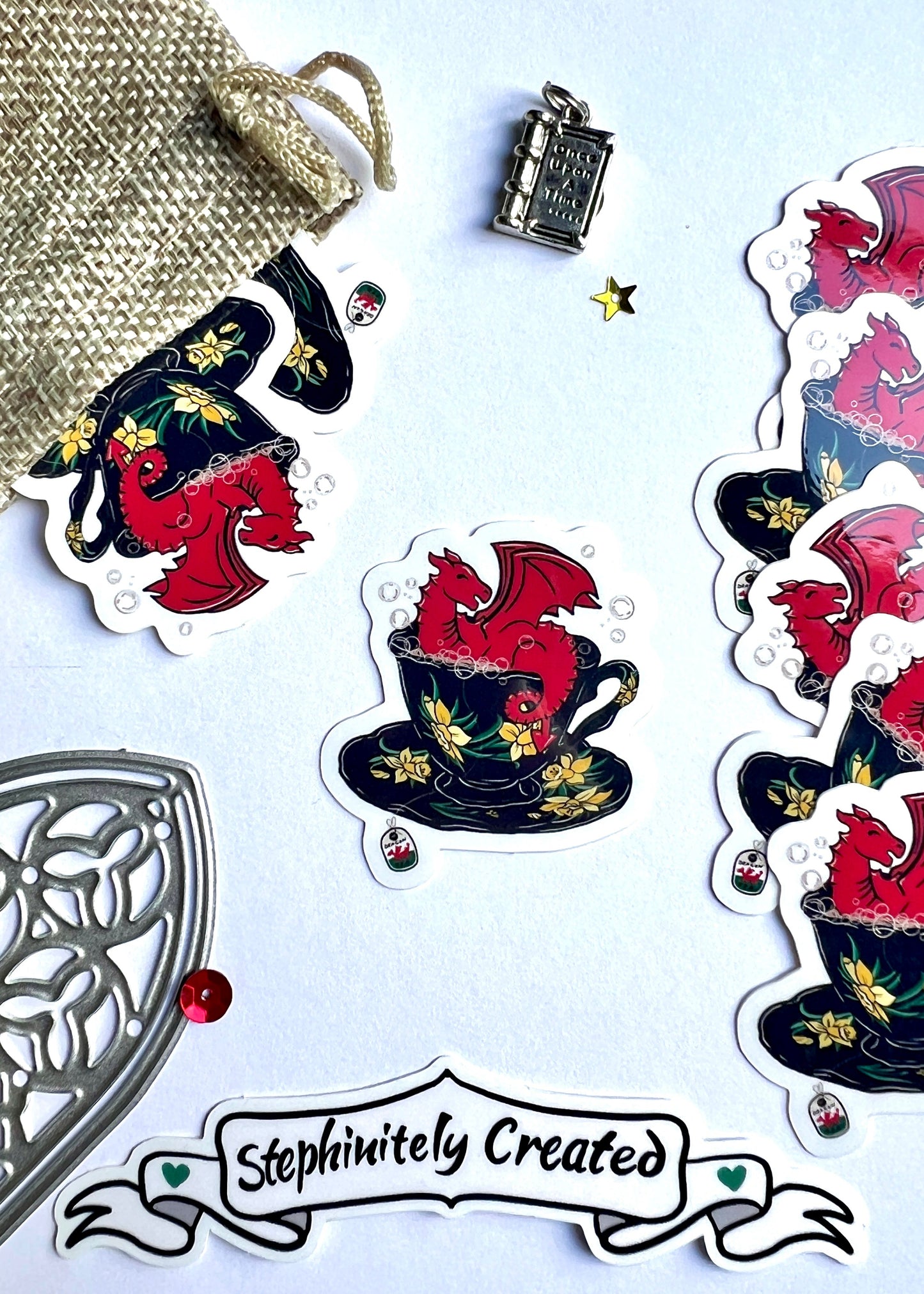 Dragon in a Teacup sticker