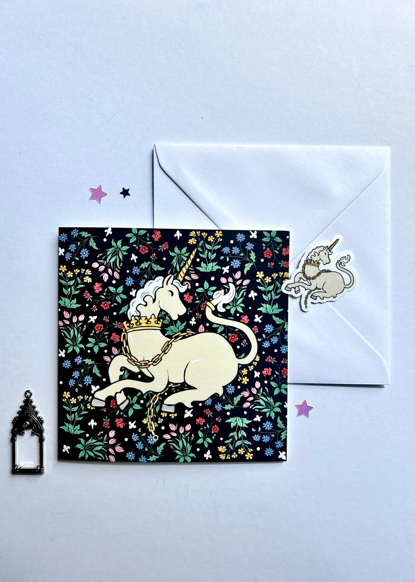 Tapestry Unicorn Card