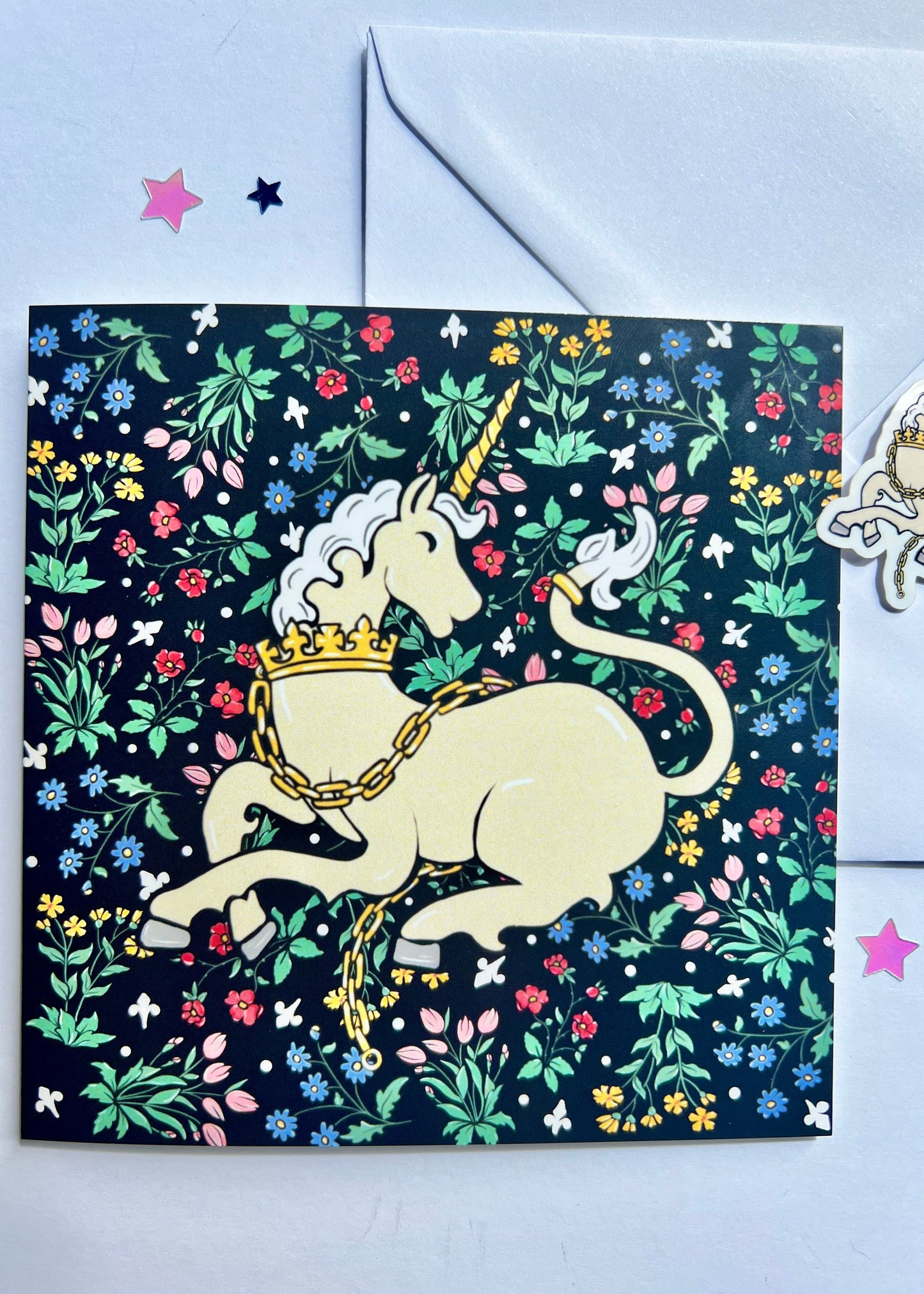 Tapestry Unicorn Card