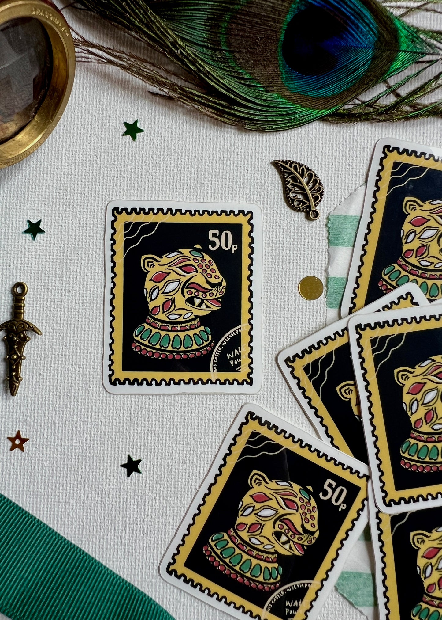 Jewelled Tiger Sticker